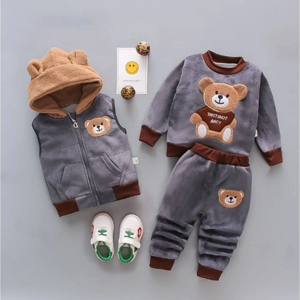 Костюм трійка Bear сірий