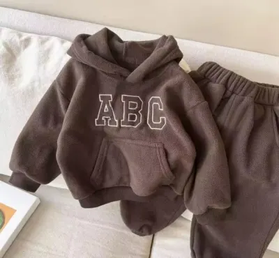 Костюм теплий флісовий Abc коричневий
