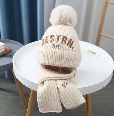 Шапка и шарф комплект зимний Boston