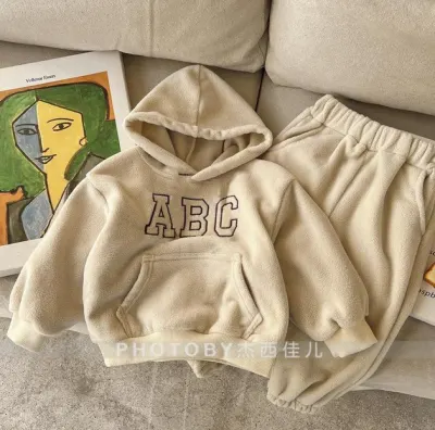 Костюм теплий флісовий Abc бежевий