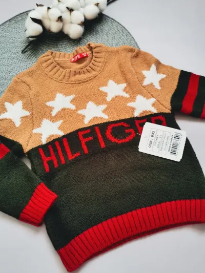 Светрик для хлопчика Hilfiger зелений низ